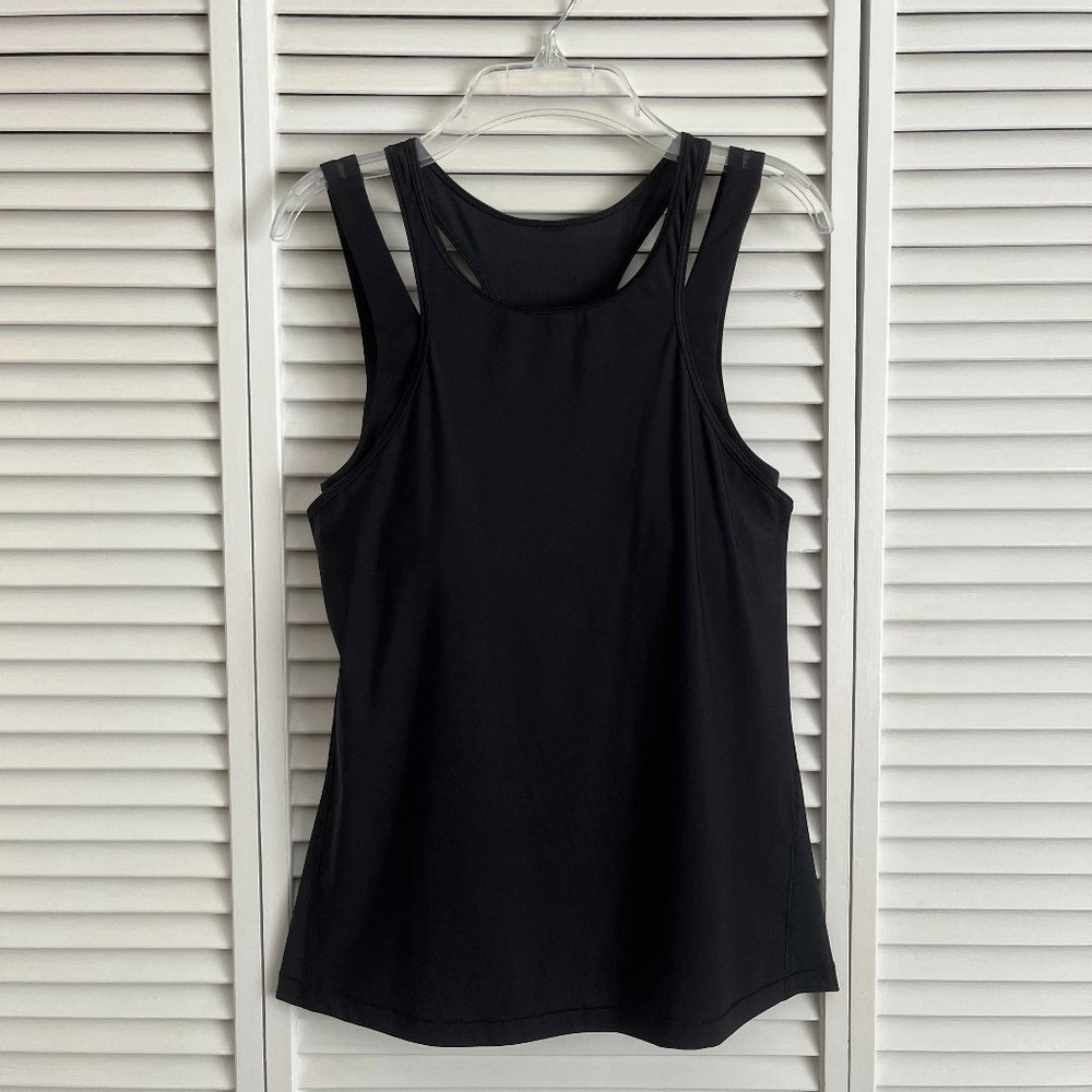 Lululemon In Your Pace Tank top Black size 6 rare
